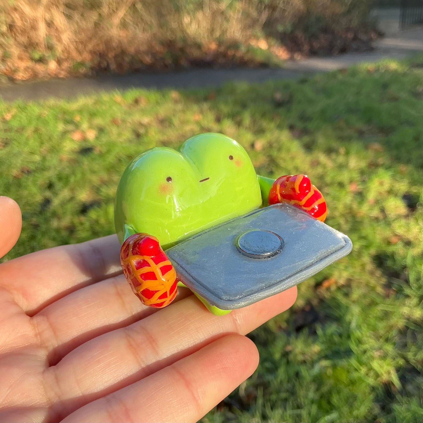 baker frog + pie magnet set