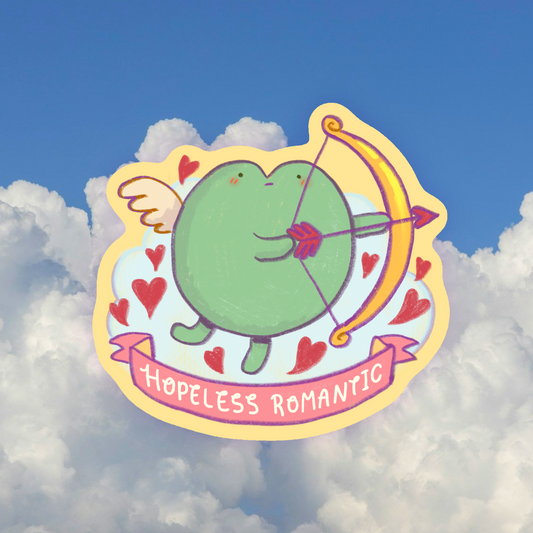cupid frog sticker