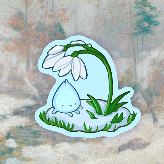 snow drop will-o'-wisp sticker